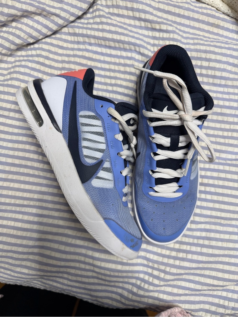 Nike Men’s Blue, White and Coral Low-Top Sneakers